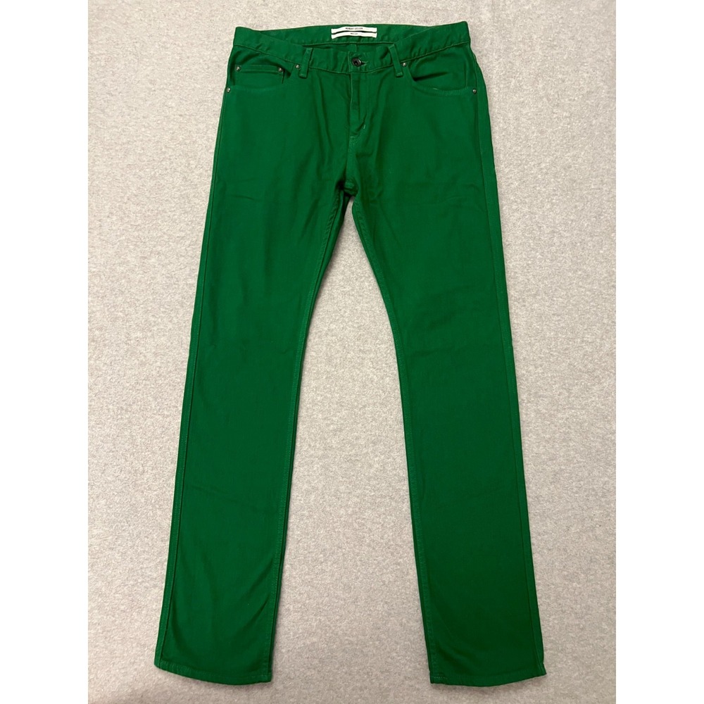 Robert Geller Green Skinny Jeans